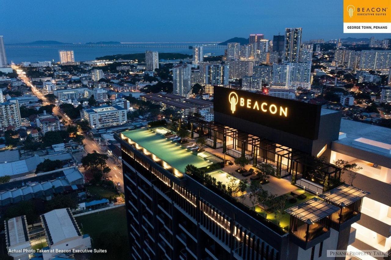 Skypool With Seaview 8Pax Beacon Executive Suites - Georgetown City Centre - 3Km To Komtar المظهر الخارجي الصورة
